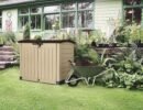 Keter Store-it-out ARC Beige & Taupe 1200L Garden storage box 1200mm 1460mm