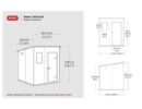 Keter 6′ x 6′ Manor Plastic Pent Garden Storage Shed – Grey-oakleysgardenmachine- Free shipping
