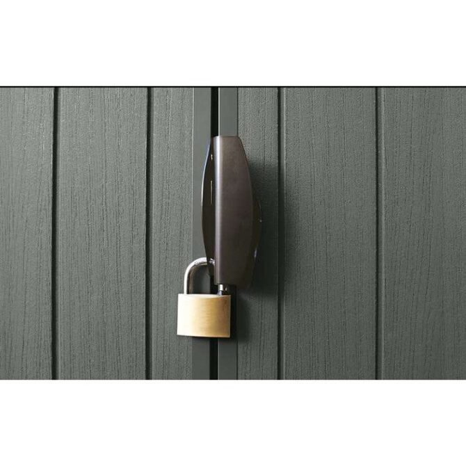 Keter 4’x6′ Darwin Heavy Duty Plastic Garden Shed – Green-oakleysgardenmachine- Free shipping