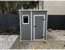 Keter 6′ x 6′ Manor Plastic Pent Garden Storage Shed – Grey-oakleysgardenmachine- Free shipping
