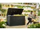Keter Java 870 Litre Plastic Storage Box ? Grey-oakleysgardenmachine- Free shipping