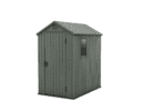 Keter 4’x6′ Darwin Heavy Duty Plastic Garden Shed – Green-oakleysgardenmachine- Free shipping